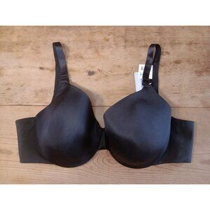 Motherhood Plus Size Nursing Bra 44D Full Coverage Back Smoothing Black 95496-44